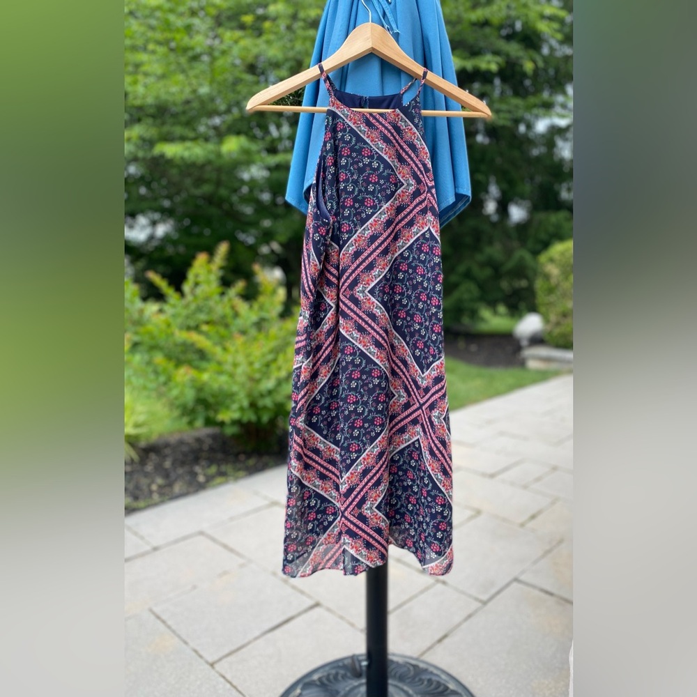 Patterned Multicolor Summer / Spring Halter Style… - image 1